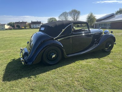 Lot 1939 SS Jaguar 1.5 litre Drophead Coupe, Registration FXE 374, chassis 56493. One of only six survivors worldwide and owned since 1963. A beautiful well cared example with unique long term owner...