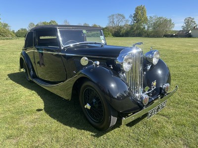 Lot 1939 SS Jaguar 1.5 litre Drophead Coupe, Registration FXE 374, chassis 56493. One of only six survivors worldwide and owned since 1963. A beautiful well cared example with unique long term owner...