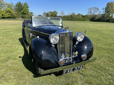 Lot 1939 SS Jaguar 1.5 litre Drophead Coupe, Registration FXE 374, chassis 56493. One of only six survivors worldwide and owned since 1963. A beautiful well cared example with unique long term owner...