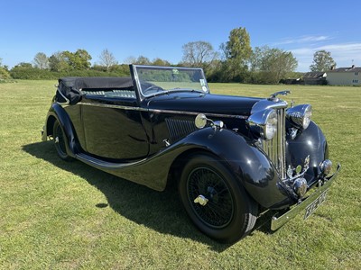 Lot 1939 SS Jaguar 1.5 litre Drophead Coupe, Registration FXE 374, chassis 56493. One of only six survivors worldwide and owned since 1963. A beautiful well cared example with unique long term owner...