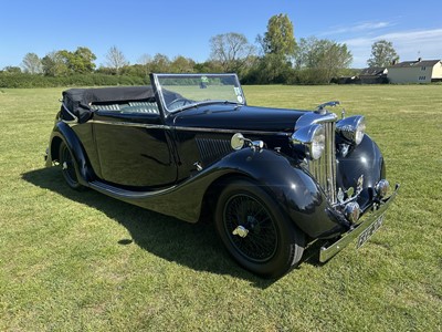 Lot 1939 SS Jaguar 1.5 litre Drophead Coupe, Registration FXE 374, chassis 56493. One of only six survivors worldwide and owned since 1963. A beautiful well cared example with unique long term owner...