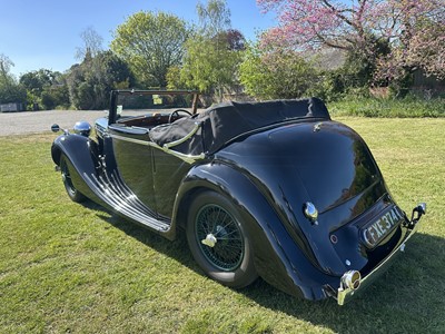 Lot 1939 SS Jaguar 1.5 litre Drophead Coupe, Registration FXE 374, chassis 56493. One of only six survivors worldwide and owned since 1963. A beautiful well cared example with unique long term owner...
