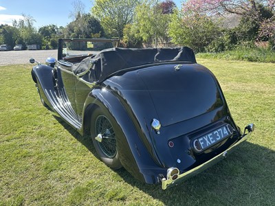 Lot 1939 SS Jaguar 1.5 litre Drophead Coupe, Registration FXE 374, chassis 56493. One of only six survivors worldwide and owned since 1963. A beautiful well cared example with unique long term owner...