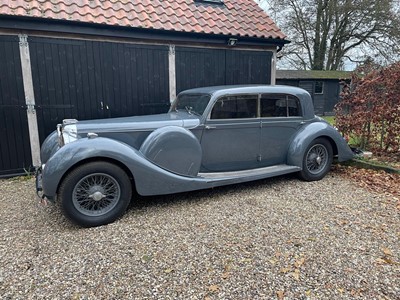 Lot 1939 Lagonda LG6 long saloon with sunroof, Registration SN8865, Chassis 12521, engine 12521, ordered new by the Scottish Racing car enthusiast Major Hartley Whyte of Whyte Mackay Whisky and kept...