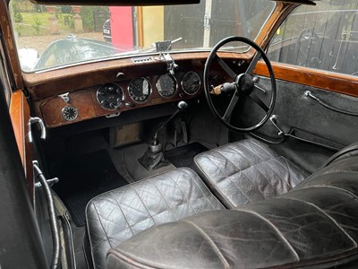 Lot 1939 Lagonda LG6 long saloon with sunroof, Registration SN8865, Chassis 12521, engine 12521, ordered new by the Scottish Racing car enthusiast Major Hartley Whyte of Whyte Mackay Whisky and kept...