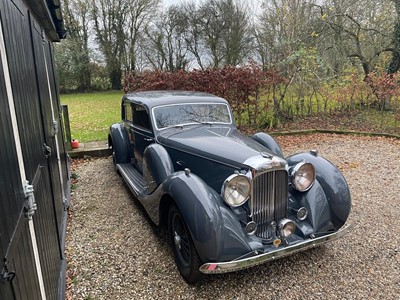 Lot 1939 Lagonda LG6 long saloon with sunroof, Registration SN8865, Chassis 12521, engine 12521, ordered new by the Scottish Racing car enthusiast Major Hartley Whyte of Whyte Mackay Whisky and kept...