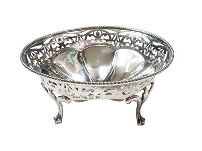 Lot 80 - Three silver bon bon dishes