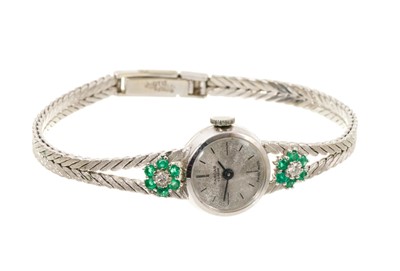 Lot Ladies' 18ct white gold wristwatch