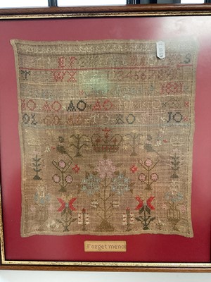 Lot 5116 - Framed sampler by Margaret Ord, Aged 9, dated 1831, 30cm x 27cm