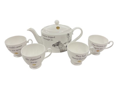 Lot 71 - H.R.H. Prince Charles, Prince of Wales, Highgrove breakfast cup and saucer, and Prince of Wales presentation opening of the Bristol Royal Hospital for Chidren 2001 teaware
