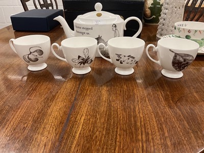 Lot 71 - H.R.H. Prince Charles, Prince of Wales, Highgrove breakfast cup and saucer, and Prince of Wales presentation opening of the Bristol Royal Hospital for Chidren 2001 teaware