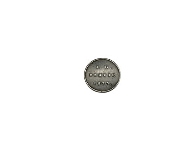 Lot 444 - G.B. - Church Communion white metal token initialled J.G. Belvie 1833 GF-AVF (1 token)