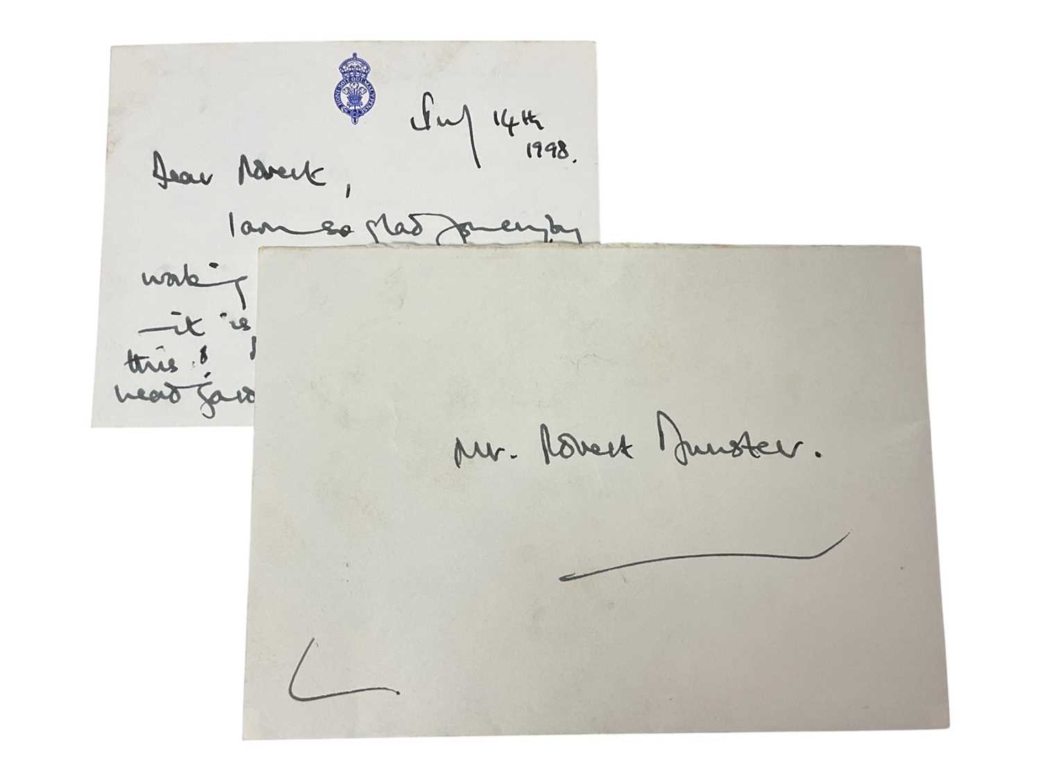 Lot 74 - H.R.H. Prince Charles, The Prince of Wales, handwritten letter to his gardener at Highgrove praising him for his work in the garden and expressing his spiritual connection to it . Signed ' With e...