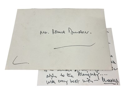 Lot 74 - H.R.H. Prince Charles, The Prince of Wales, handwritten letter to his gardener at Highgrove praising him for his work in the garden and expressing his spiritual connection to it . Signed ' With e...