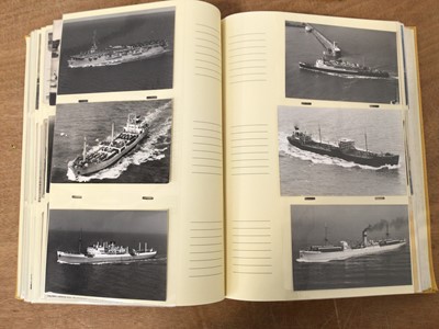 Lot 5026 - Album of postcards related to shipping, including early photographic