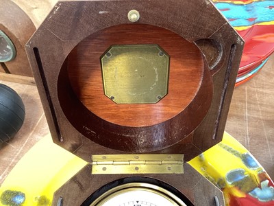 Lot 5005 - Baume & Mercier marine quartz chronometer in brass mounted octagonal wooden case