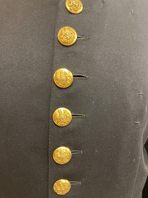 Lot 5 - H.M. Queen Elizabeth II British Diplomats' court uniform comprising tailcoat with gold bullion work decoration and gilt brass Royal Coat of Arms buttons, trousers with broad gold bullion strip,...