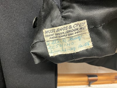 Lot 5 - H.M. Queen Elizabeth II British Diplomats' court uniform comprising tailcoat with gold bullion work decoration and gilt brass Royal Coat of Arms buttons, trousers with broad gold bullion strip,...