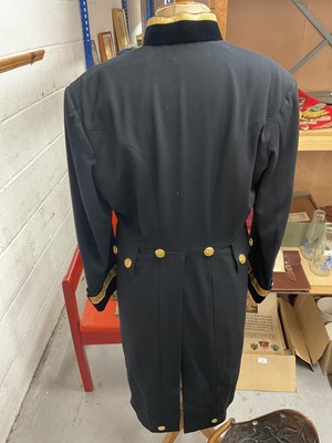 Lot 5 - H.M. Queen Elizabeth II British Diplomats' court uniform comprising tailcoat with gold bullion work decoration and gilt brass Royal Coat of Arms buttons, trousers with broad gold bullion strip,...