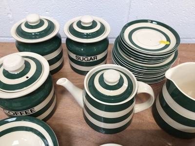 Lot 5003 - Collection of T.G Green Cornishware in Adder Green