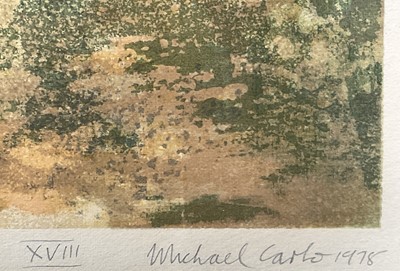 Lot 71 - Michael Carlo (b. 1945) group of four Artist's proof signed limited edition prints, dated 1978, framed and glazed