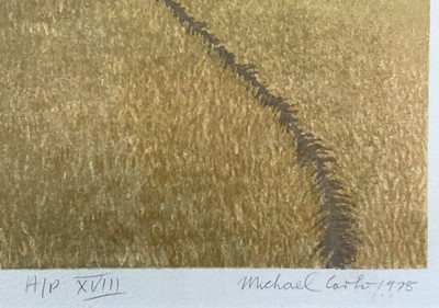 Lot 71 - Michael Carlo (b. 1945) group of four Artist's proof signed limited edition prints, dated 1978, framed and glazed