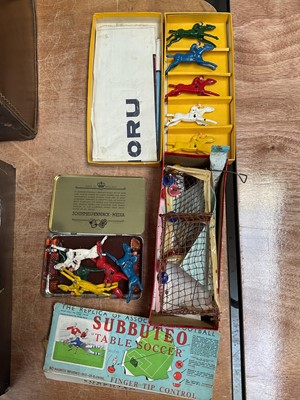 Lot 5057 - Group of vintage toys, including Hornby and Tri-ang, Britains, etc
