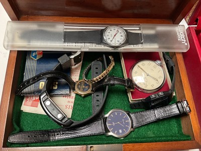 Lot 51 - Quantity of jewellery boxes with contents including various silver pendant necklaces, watches etc
