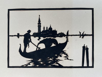 Lot 80 - Collection of unframed watercolours and prints, to include a Venetian Silhouette (9)