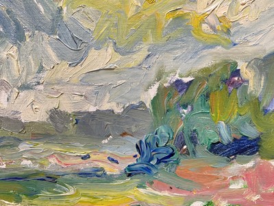Lot 90 - Annelise Firth (b. 1961) oil on board, Landscape, signed and dated 2025, 30cm x 40cm, framed