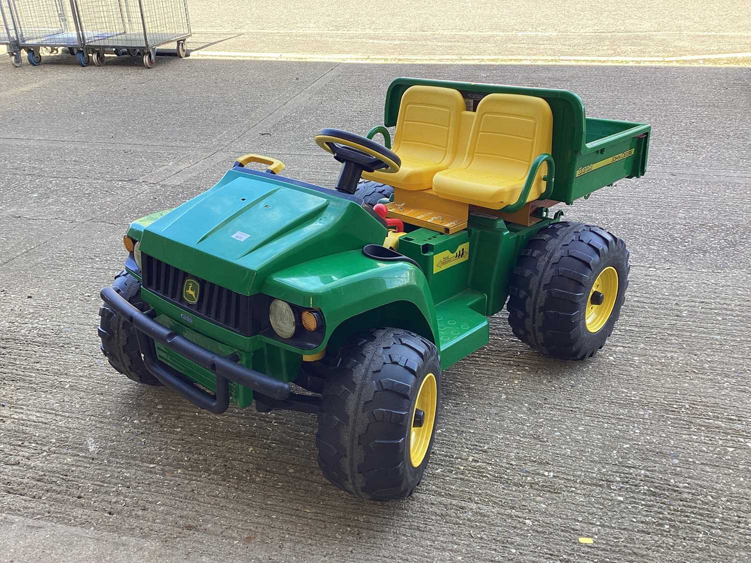 Lot 5070 - Electric children's John Deere gator by Peg-