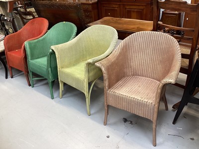 Lot 5356 - Set of four Lloyd loom chairs