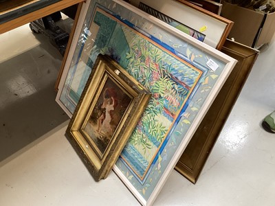 Lot 5141 - Mixed lot of 19th century and later decorative pictures