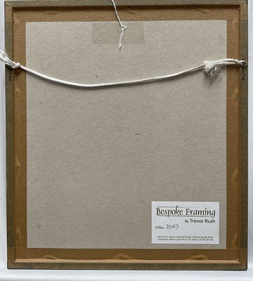 Lot 12 - Cyanotype print of a Rabbit, indistinctly signed, 12cm x 17cm, glazed frame