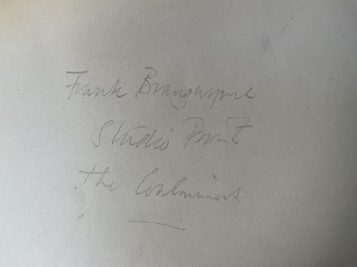 Lot 16 - Sir Frank Brangwyn (1867-1956) woodcut, Coal Heavers, pencil signed, 22cm x 28cm, unframed