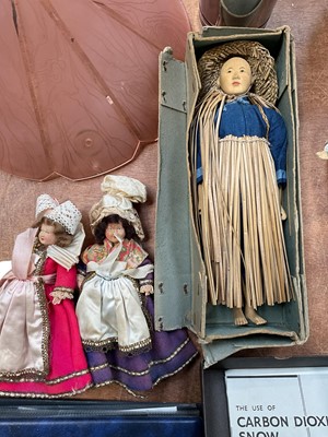 Lot 5076 - Sundry items, including a Chinese peasant doll, album of first day covers, vintage soda stream, etc