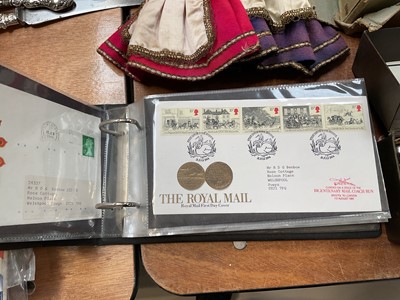 Lot 5076 - Sundry items, including a Chinese peasant doll, album of first day covers, vintage soda stream, etc
