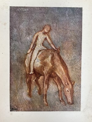 Lot 18 - Picasso 1981 Exhibition poster, together with a 1948 book titled Picasso 'Blue and Pink Periods'