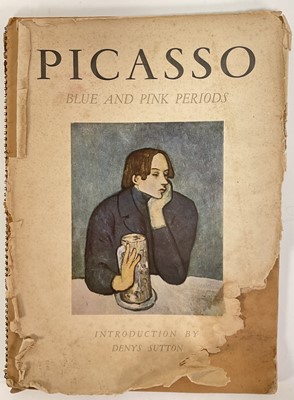 Lot 18 - Picasso 1981 Exhibition poster, together with a 1948 book titled Picasso 'Blue and Pink Periods'