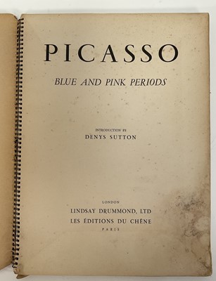 Lot 18 - Picasso 1981 Exhibition poster, together with a 1948 book titled Picasso 'Blue and Pink Periods'