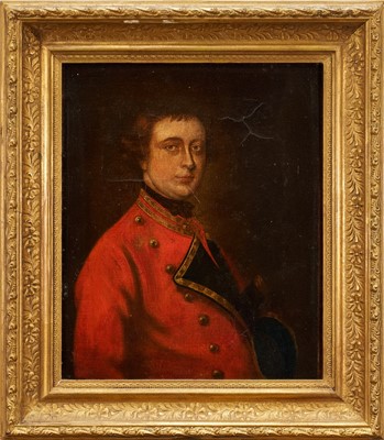 Lot After Thomas Gainsborough (1727-1788) oil on canvas, portrait of Colonel Henry Townshend, 34.5cm x 28.5cm, in gilt frame