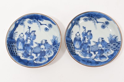 Lot 292 - Pair of Japanese blue and white dishes