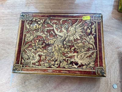 Lot 5152 - Late 19th century Art Nouveau blotter with hand decorated design