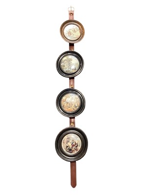 Lot 5165 - Collection of four framed Victorian pot lids