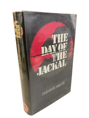 Lot 1313 - Frederick Forsyth - The Day of the Jackal, 1971 first edition, and a comprehensive collection of Forsyth novels, all hardbacks, and first paperback edition of The Biafra Story, the author's firs...