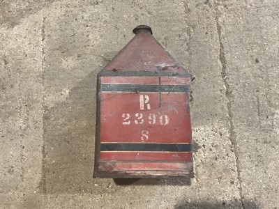 Lot 11 - Original 1930s Germ motoil "The Motor Oil of Aviation Quality" can, 47cm in overall height