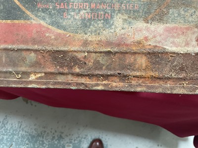 Lot 11 - Original 1930s Germ motoil "The Motor Oil of Aviation Quality" can, 47cm in overall height