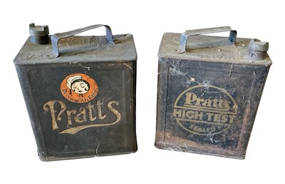 Lot 14 - Pratts fuel can, together with a Pratts High Test fuel can (2)
