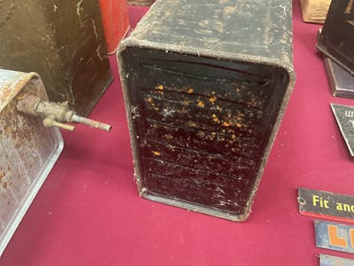 Lot 14 - Pratts fuel can, together with a Pratts High Test fuel can (2)