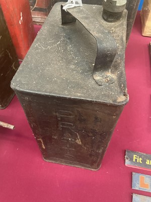 Lot 14 - Pratts fuel can, together with a Pratts High Test fuel can (2)